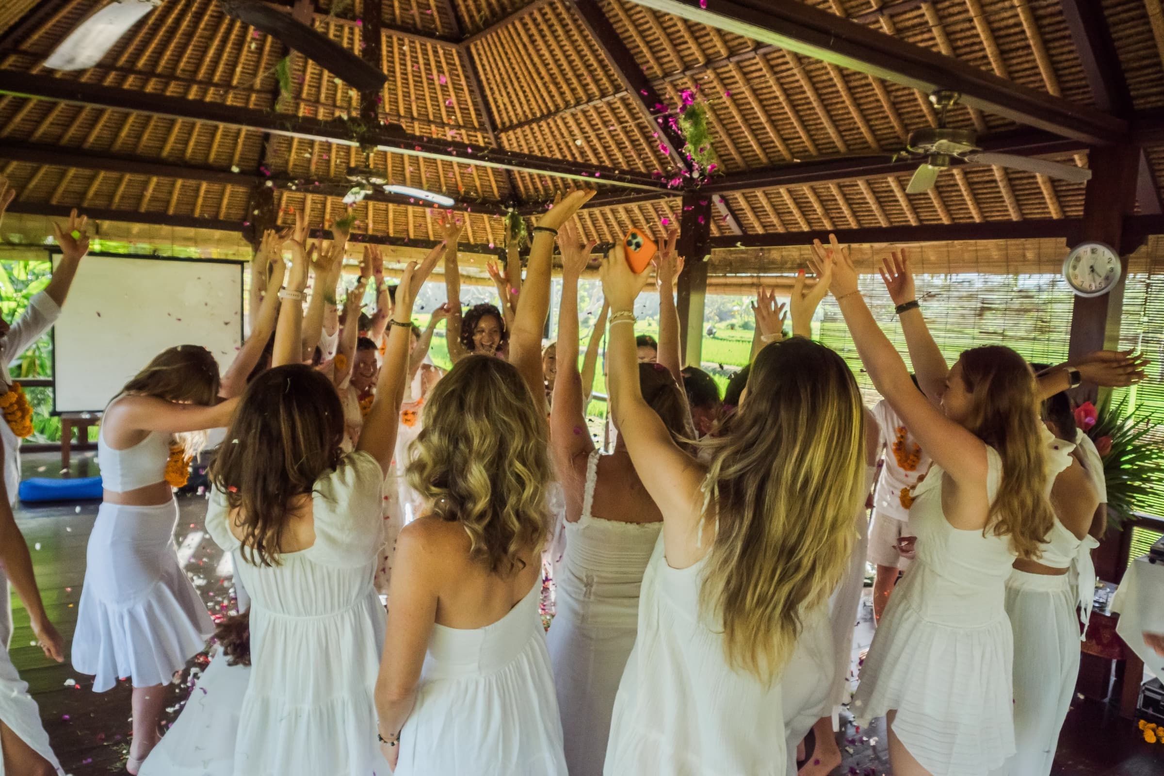 Yoga teacher training graduation ceremony