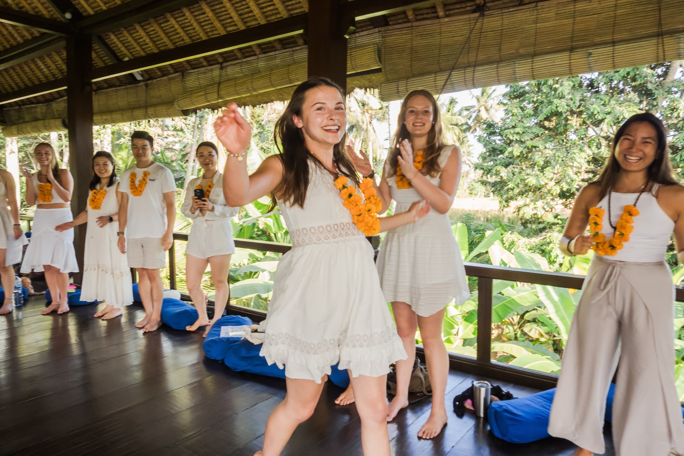 Training group celebration